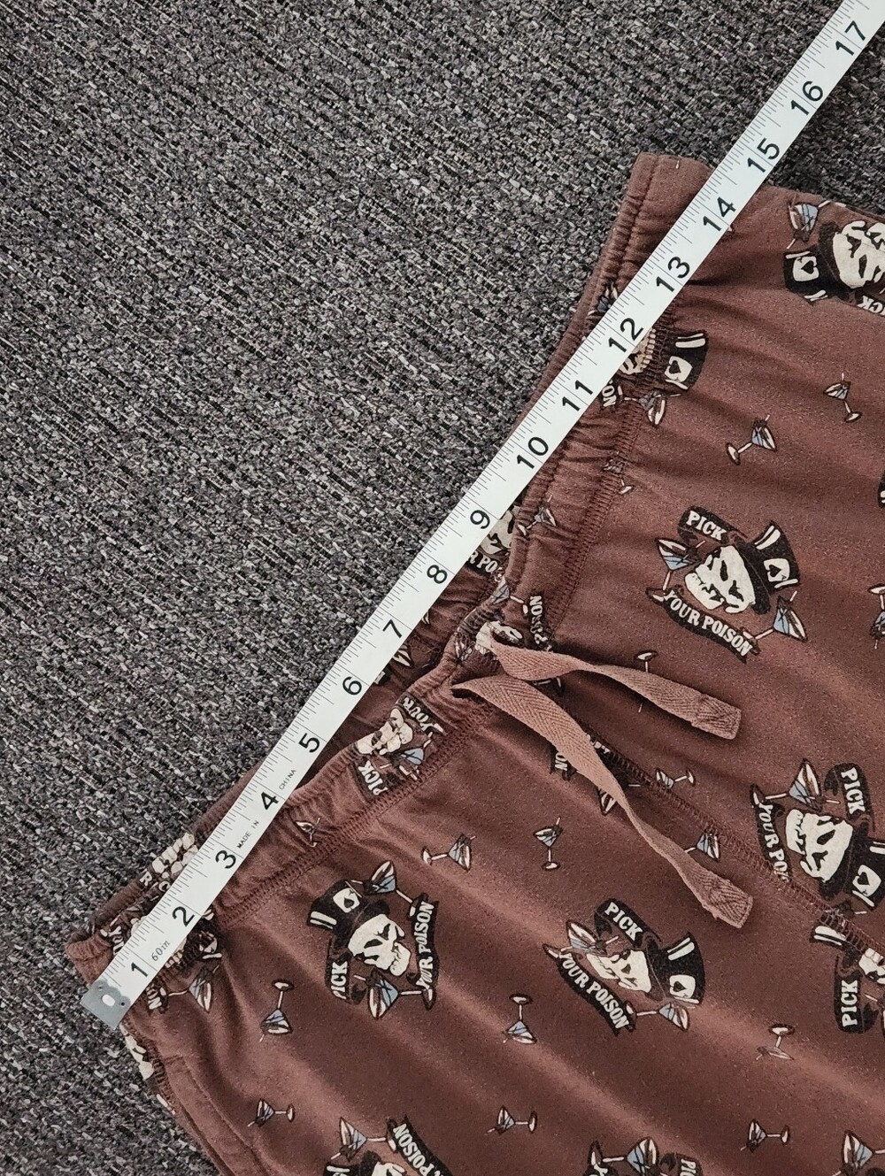 ☠️Mossimo Supply Co.☠️ - Brown/Black "Pick Your Poison" Drawstring Lounge Pant - Picture 12 of 15
